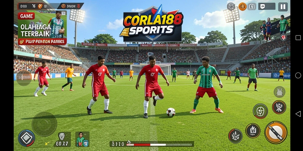 Screenshot gameplay CORLA188 yang menunjukkan aksi olahraga real-time.