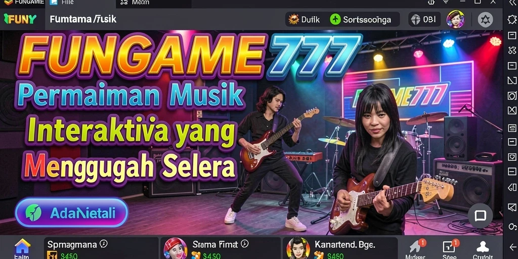 Gameplay seru dan interaktif FUNGAME777 dengan musik