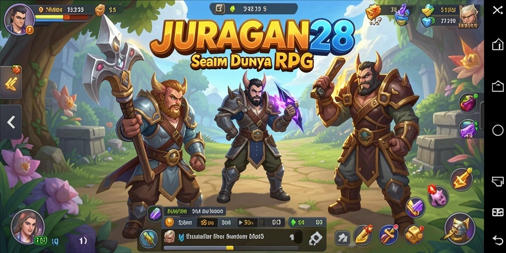 Tampilan gameplay seru dalam JURAGAN28 yang penuh petualangan