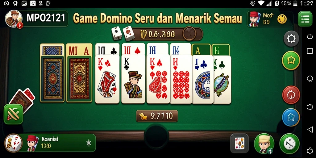 Gameplay seru MPO2121 yang memperlihatkan strategi Domino.