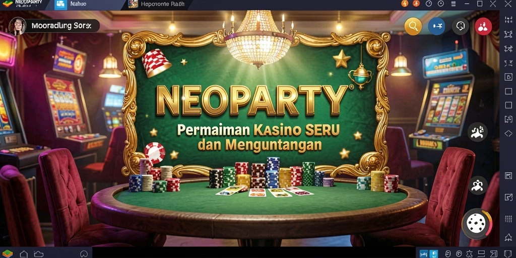 Tampilan utama gameplay Kasino NEOPARTY dengan pengalaman yang mendebarkan.
